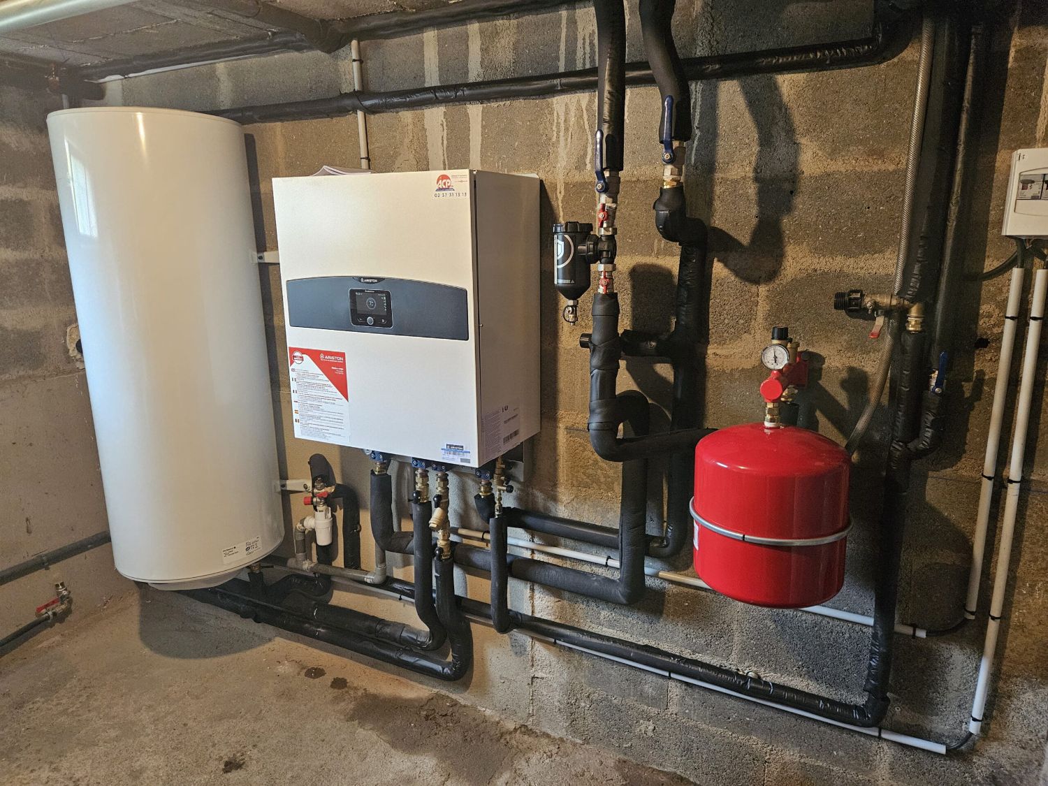 Installation de chauffage dépannée par ACP28
